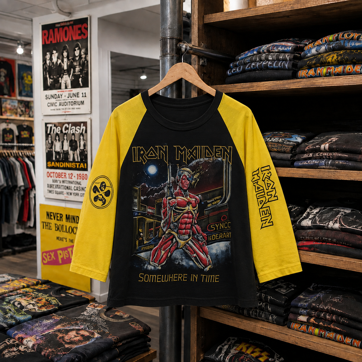 Vintage Iron Maiden Raglan T-Shirt