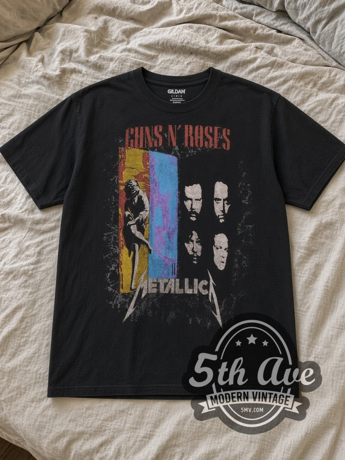 Guns N' Roses and Metallica – 1992 Stadium Tour – Vintage Band T-Shirt
