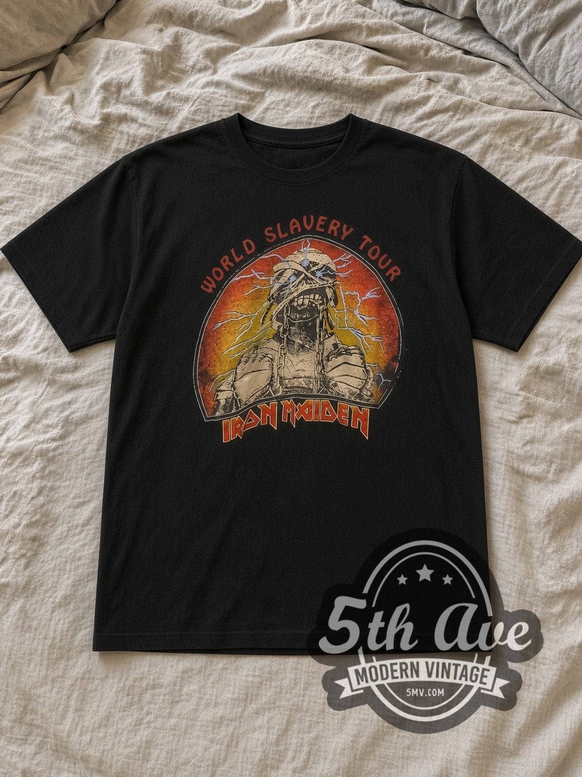Iron Maiden – World Slavery Tour – Vintage Band T-Shirt