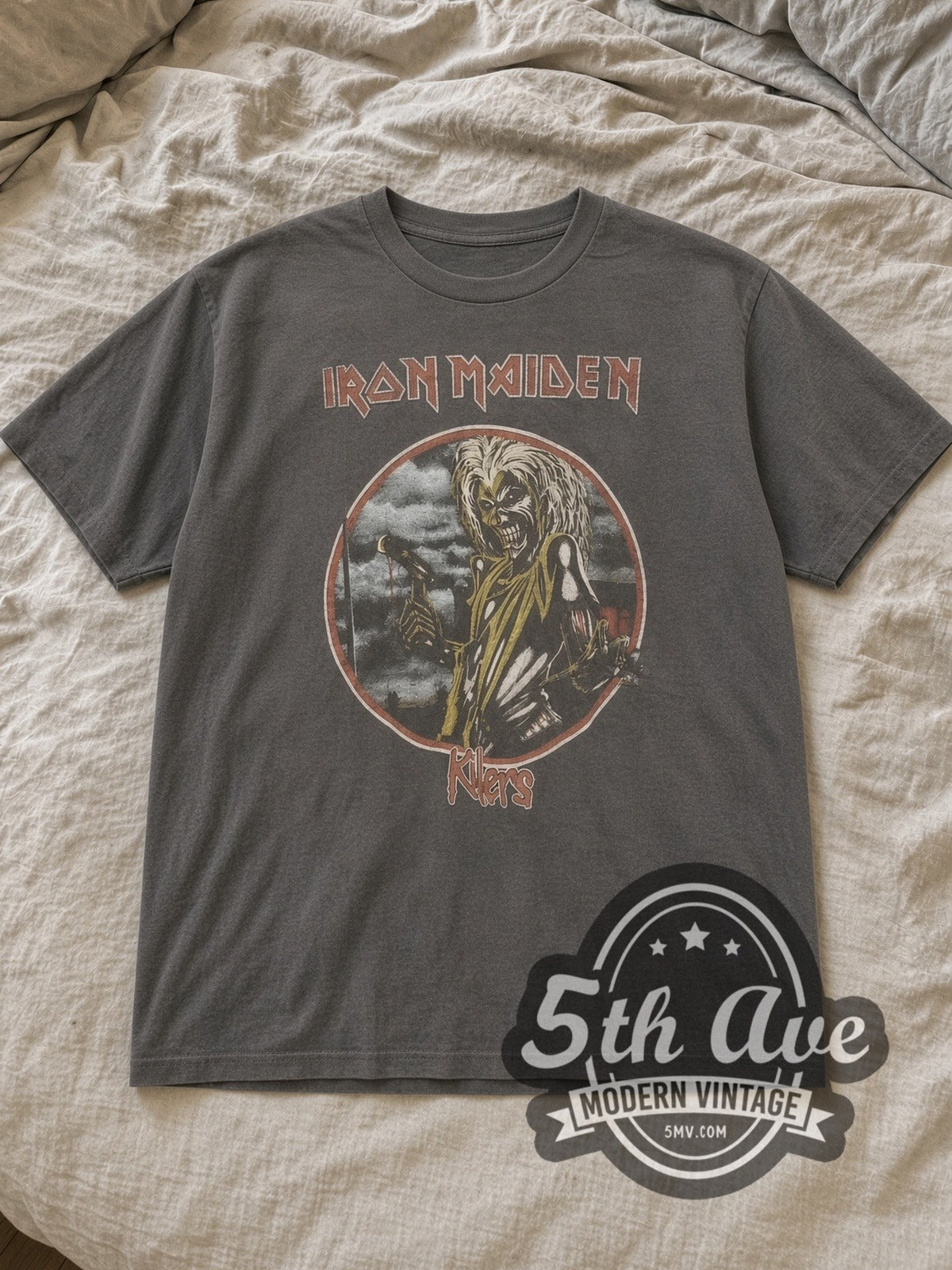 Iron Maiden – Killers Circular Eddie Hatchet – Vintage Band T-Shirt