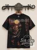 Iron Maiden – Fear of the Dark Tree Eddie Black All Over Print – Vintage Band T-Shirt
