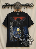 Iron Maiden – Fear of the Dark Vertical Wordmark All Over Print – Vintage Band T-Shirt