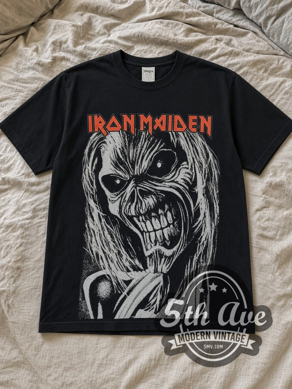Iron Maiden – Killers Monochrome Eddie Block – Vintage Band T-Shirt