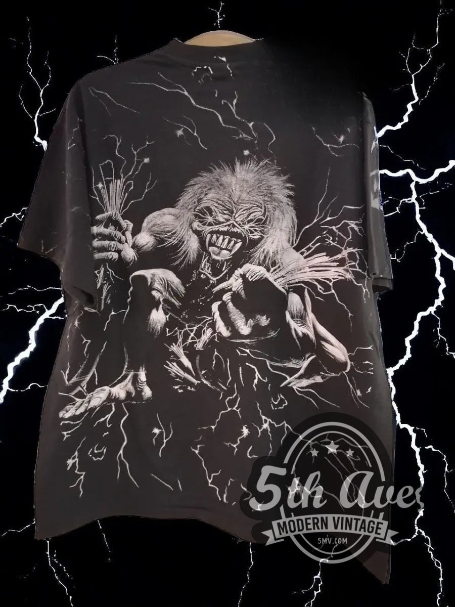 Iron Maiden – Eddie Overprint – Vintage Band T-Shirt