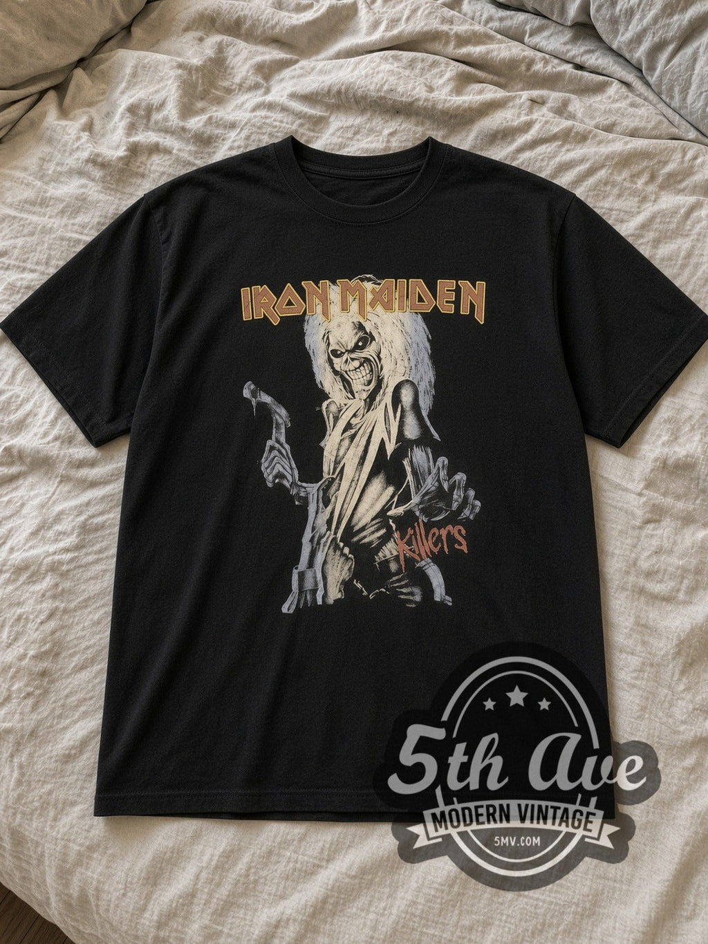 Iron Maiden – Killers Eddie Hatchet Crop – Vintage Band T-Shirt
