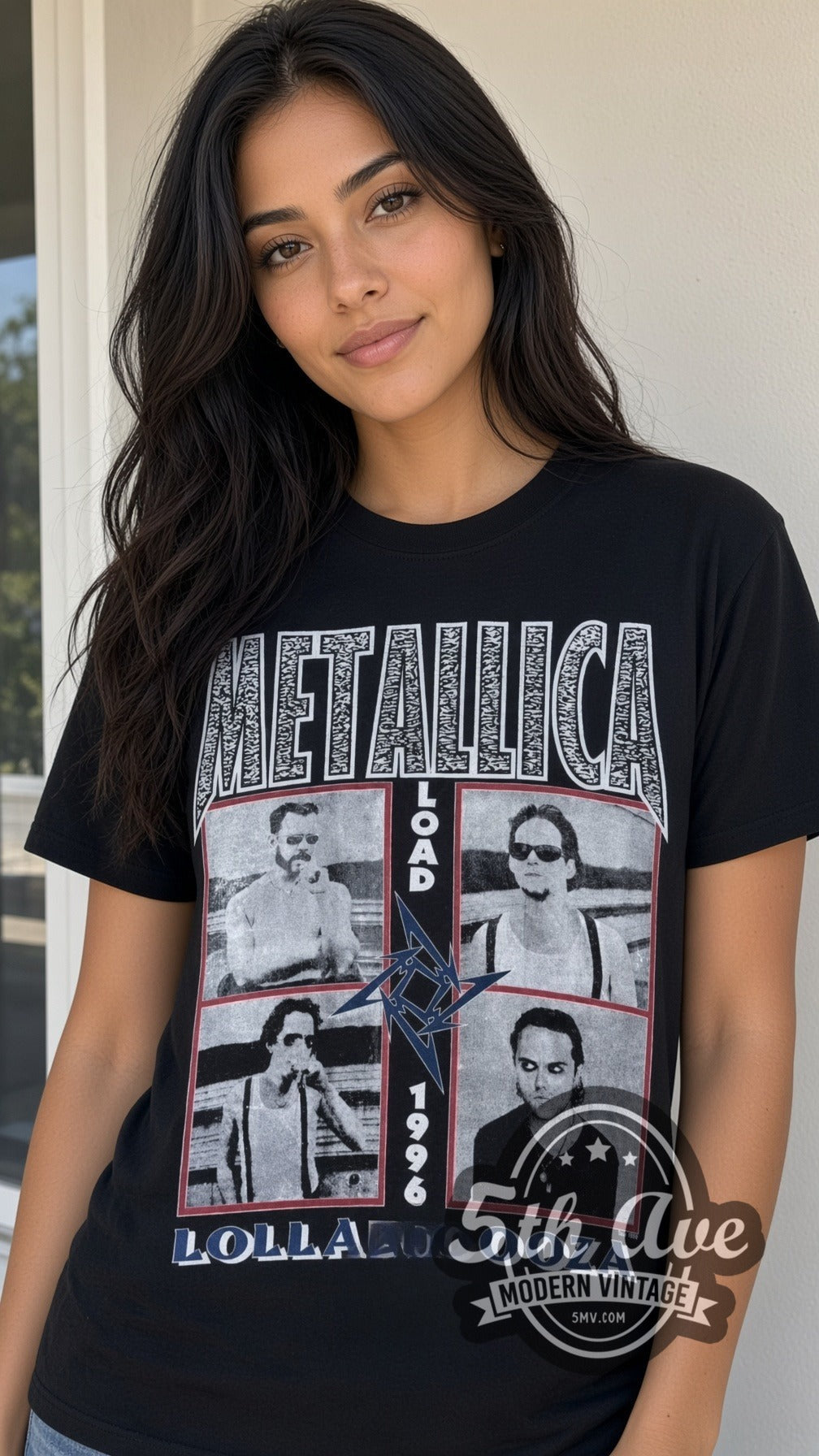 Metallica – Load Lollapalooza 1996 (Black) – Vintage Band T-Shirt