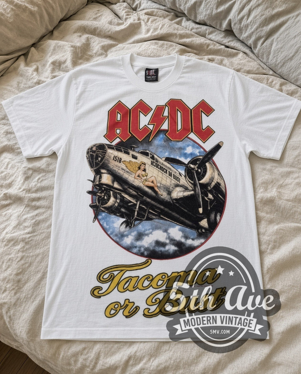 AC/DC – Tacoma or Bust – Vintage Band T-Shirt