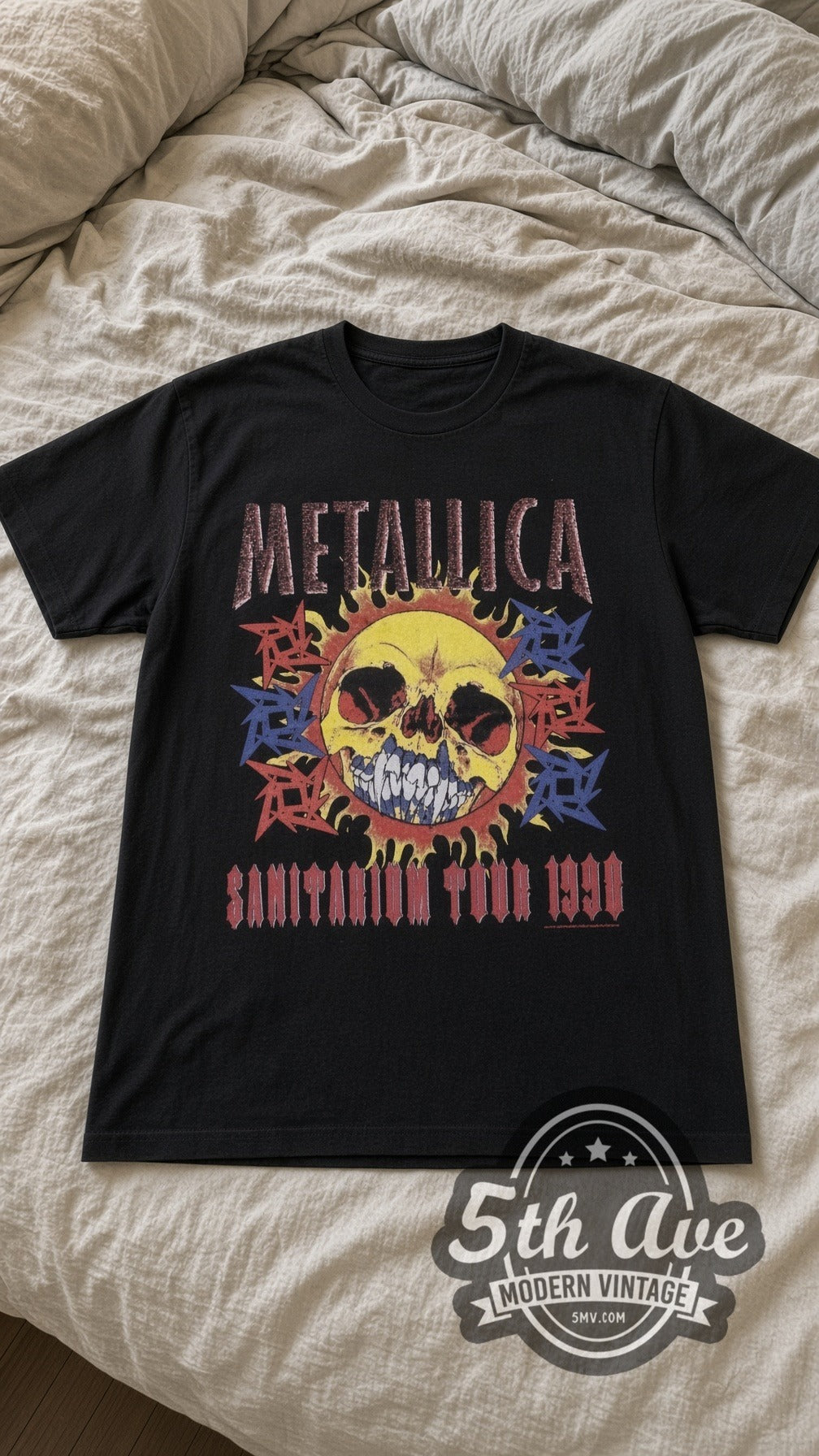 Metallica – Sanitarium Tour 1998 (Black) – Vintage Band T-Shirt