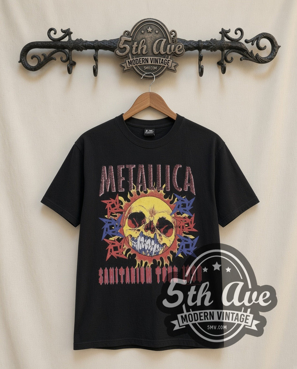 Metallica – Sanitarium Tour 1998 (Black) – Vintage Band T-Shirt