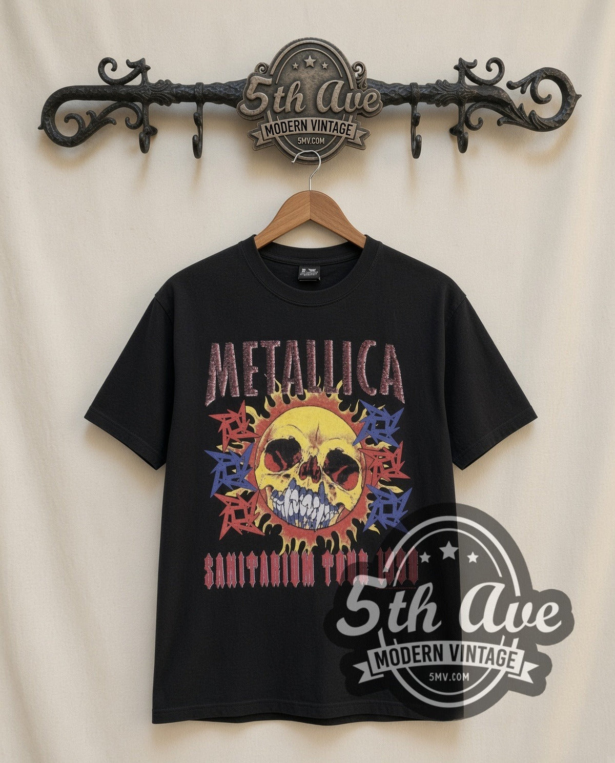 Metallica – Sanitarium Tour 1998 (Black) – Vintage Band T-Shirt