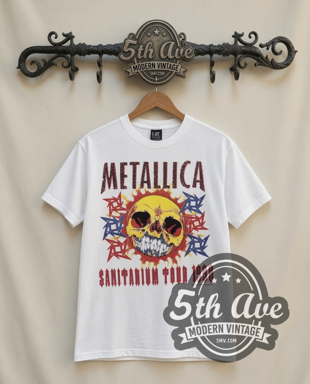 Metallica – Sanitarium Tour 1998 (White) – Vintage Band T-Shirt
