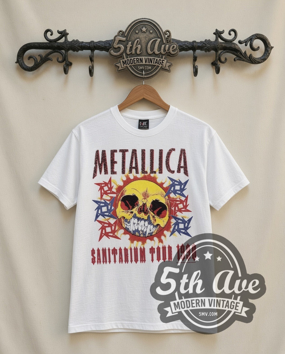 Metallica – Sanitarium Tour 1998 (White) – Vintage Band T-Shirt