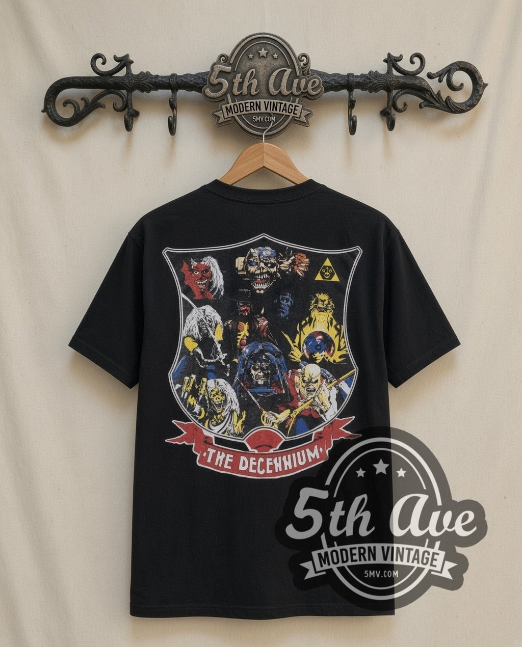 Iron Maiden – First Ten Years (Black) – Vintage Band T-Shirt