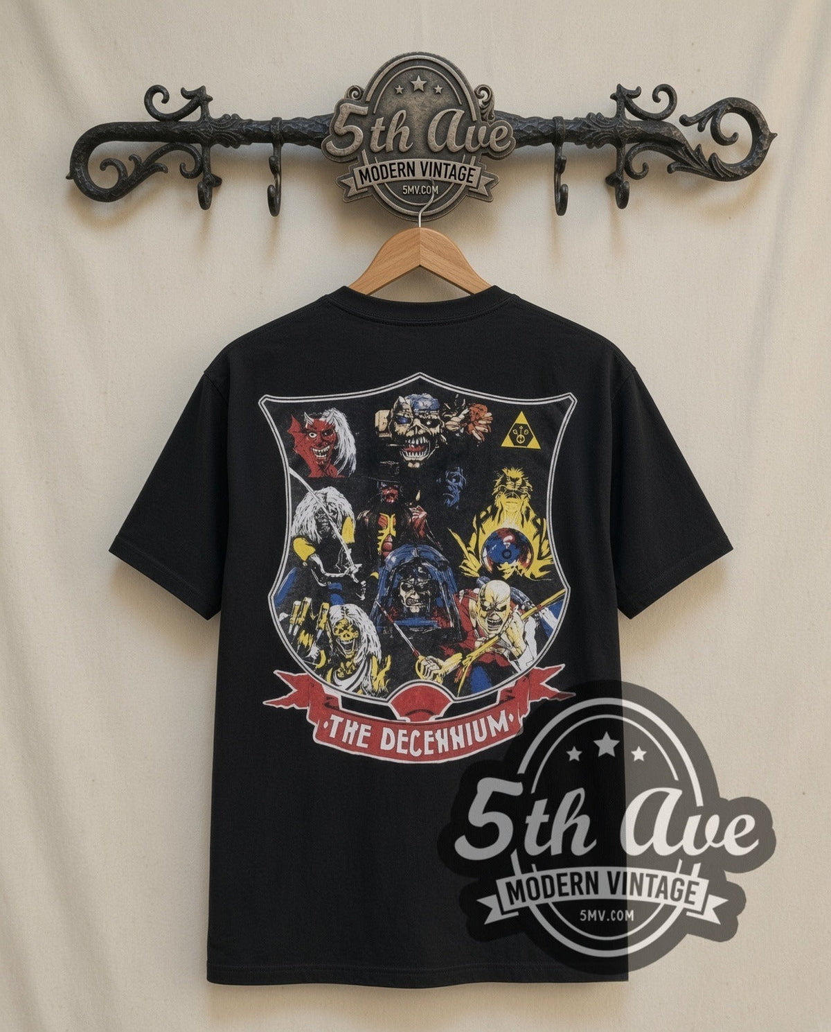 Iron Maiden – First Ten Years (Black) – Vintage Band T-Shirt
