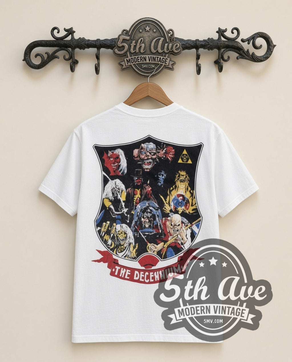 Iron Maiden – First Ten Years (White) – Vintage Band T-Shirt