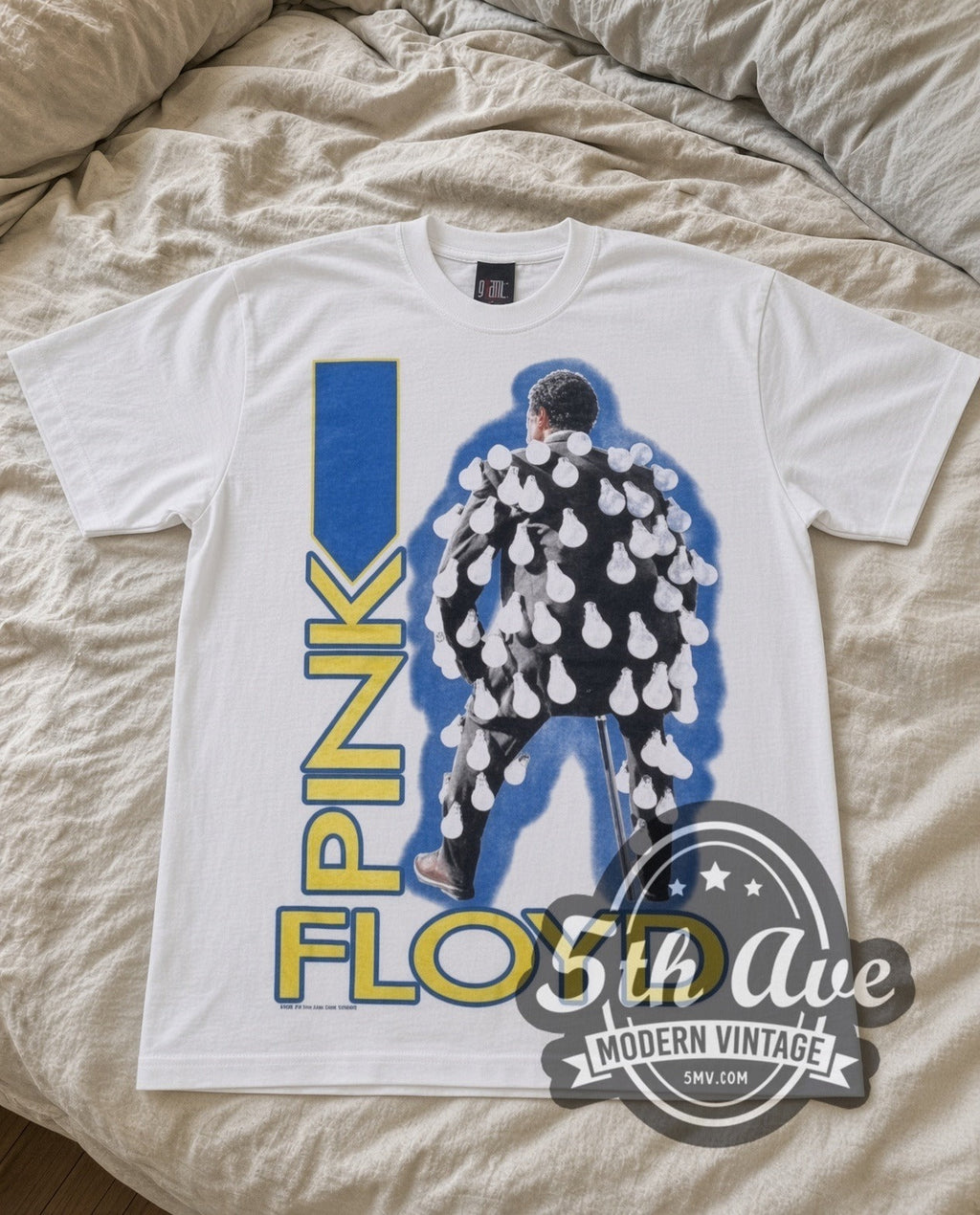 Pink Floyd – Figure (White) – Vintage Band T-Shirt