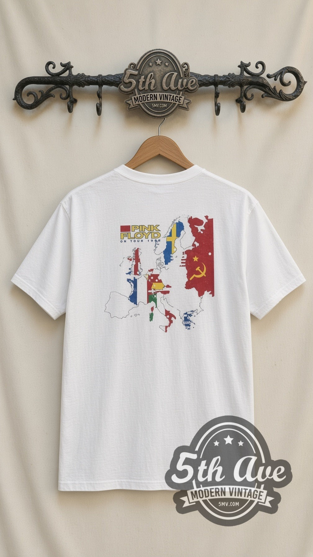 Pink Floyd – Figure (White) – Vintage Band T-Shirt