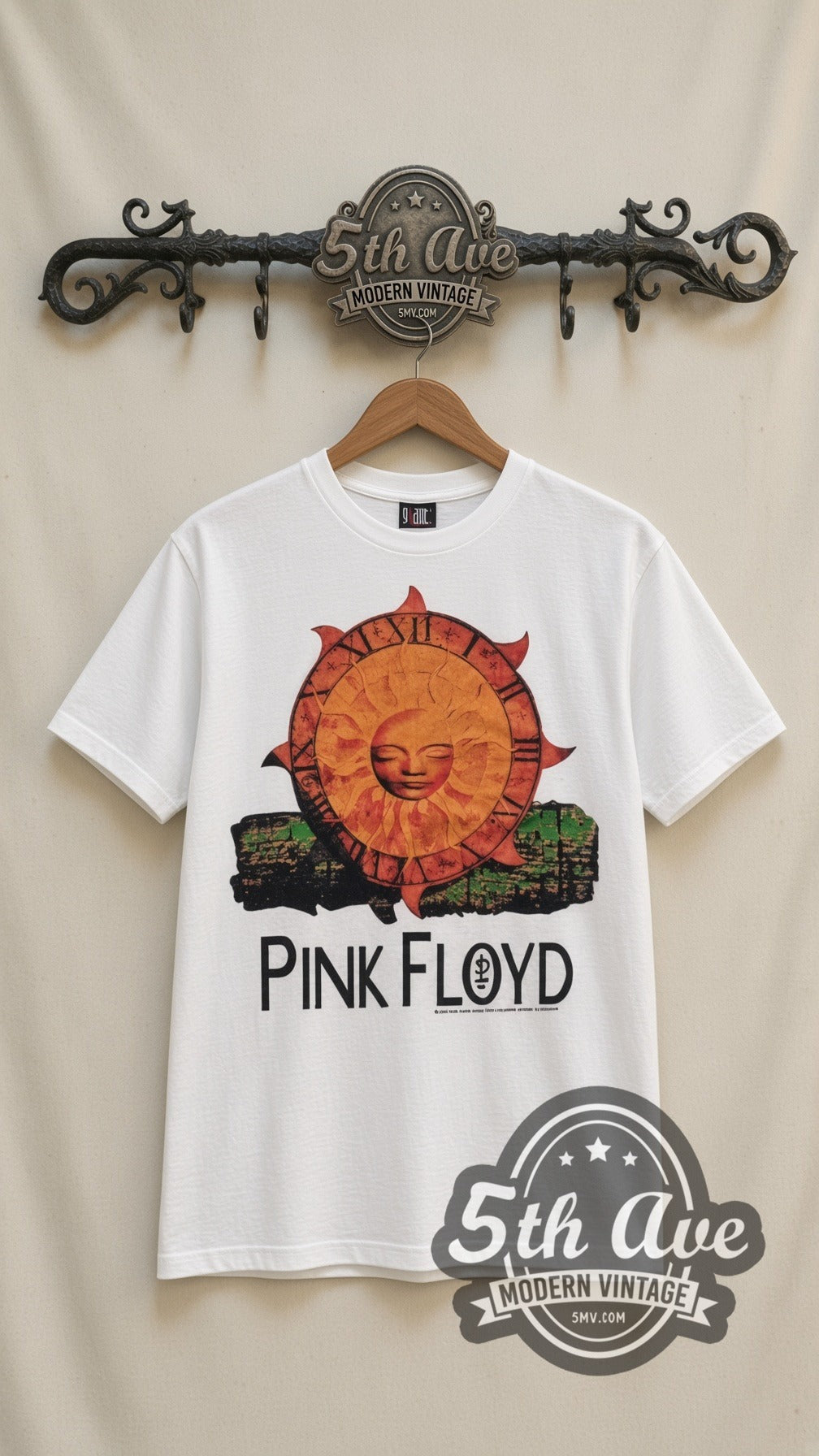 Pink Floyd – Sun (White) – Vintage Band T-Shirt