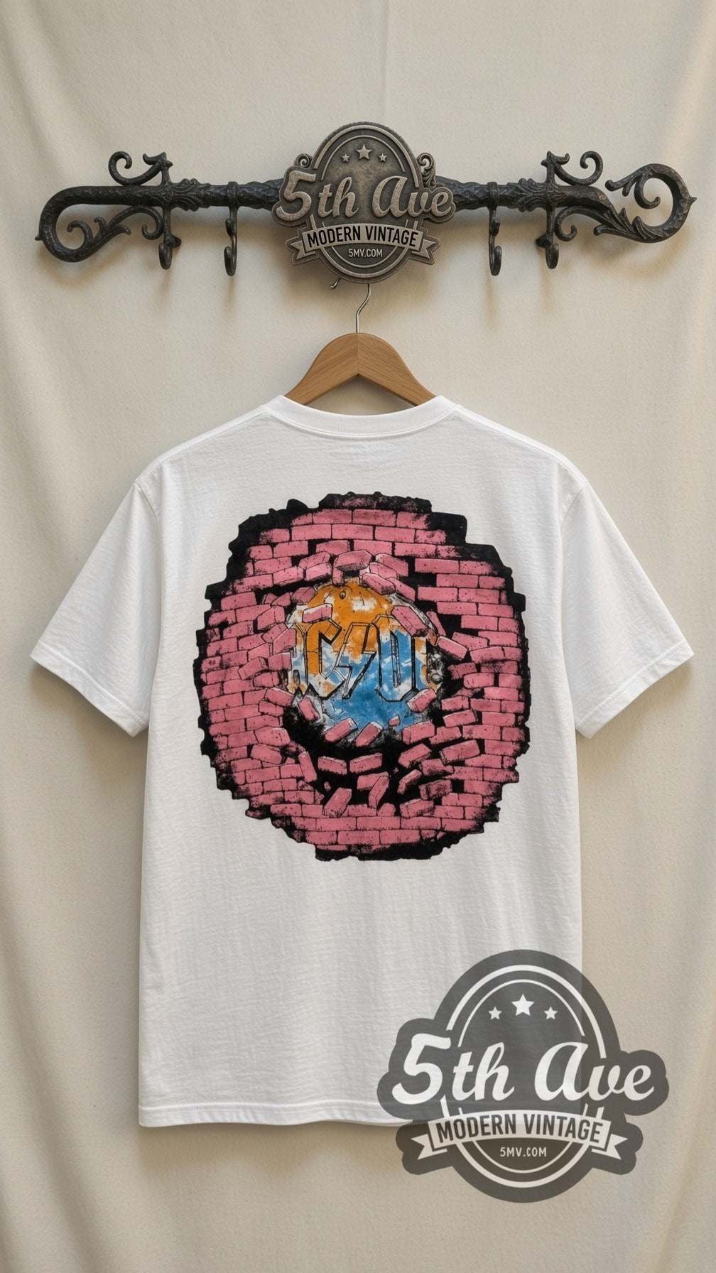 AC/DC – Cannon (White) – Vintage Band T-Shirt