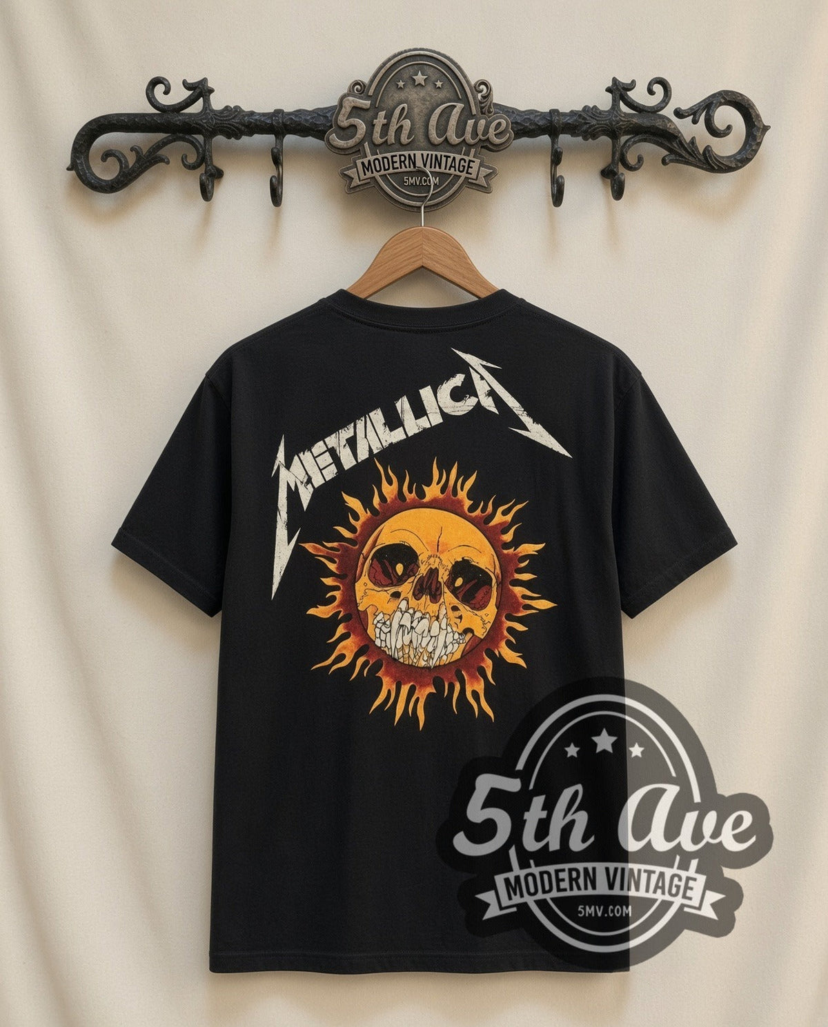 Metallica – Flaming Skull – Vintage Band T-Shirt