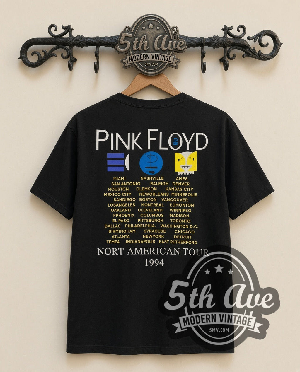 Pink Floyd – Division Bell (Black) – Vintage Band T-Shirt