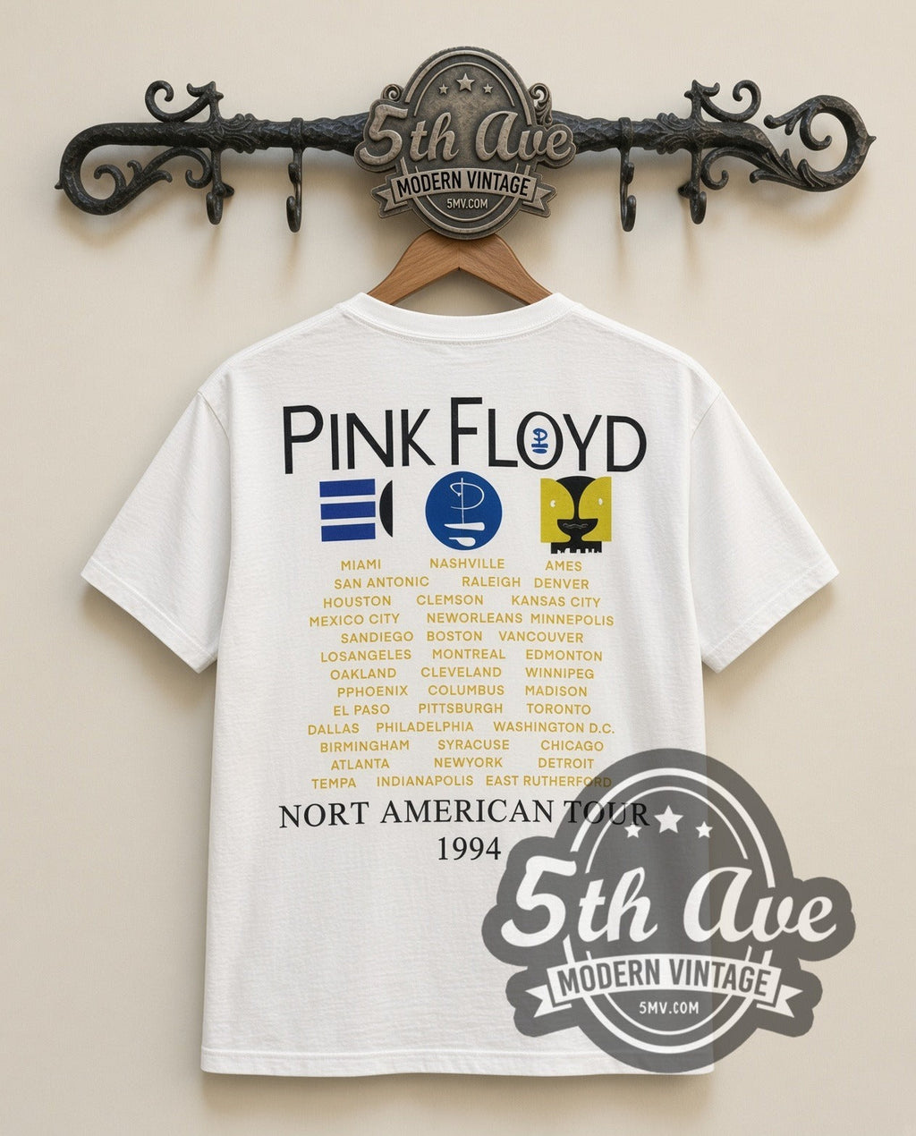 Pink Floyd – Division Bell (White) – Vintage Band T-Shirt