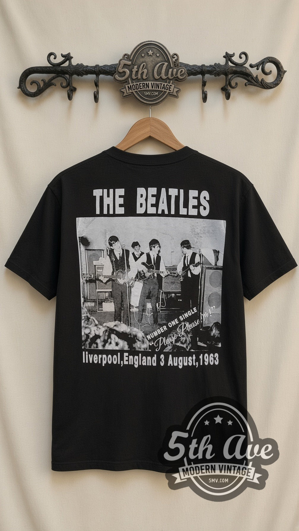 The Beatles – Cartoon Band (Black) – Vintage Band T-Shirt