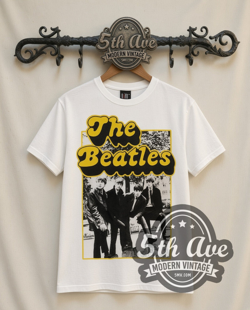The Beatles – Cartoon Band (White) – Vintage Band T-Shirt
