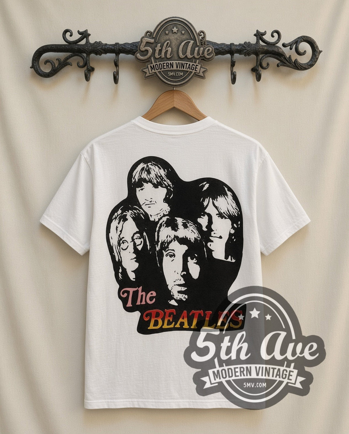 The Beatles – Union Jack (White) – Vintage Band T-Shirt