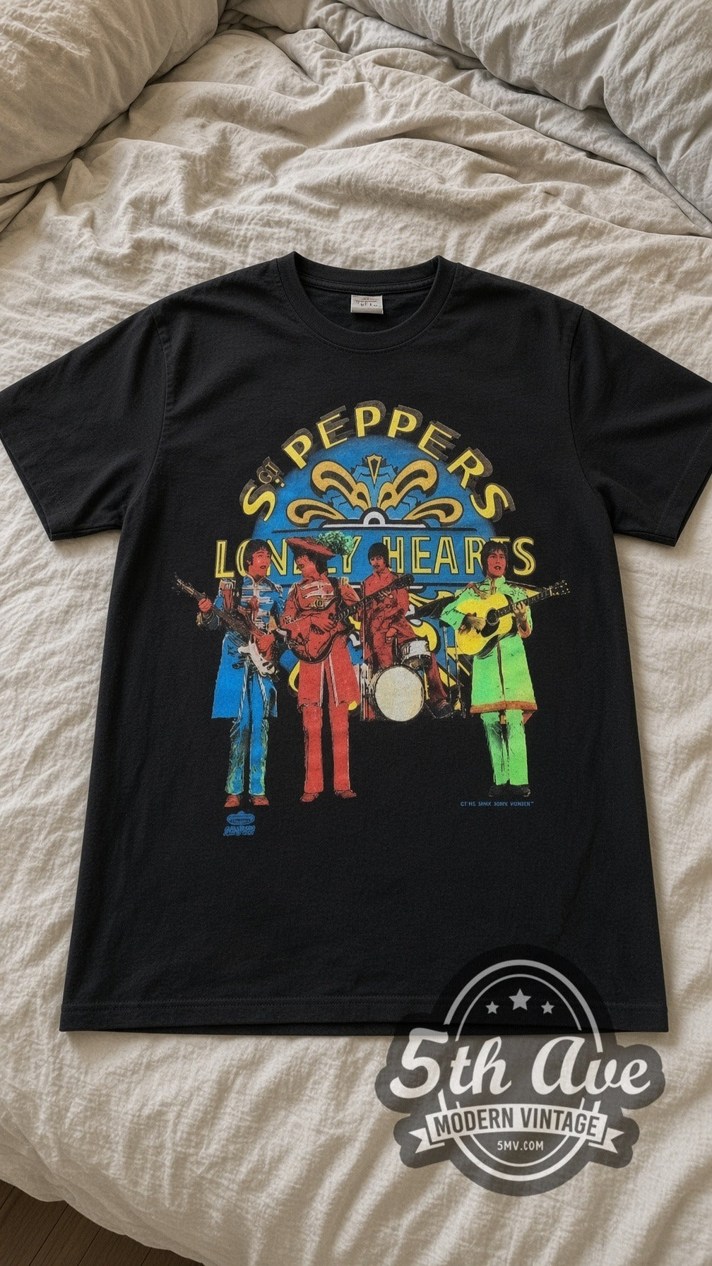 The Beatles – Sgt Peppers (Black) – Vintage Band T-Shirt