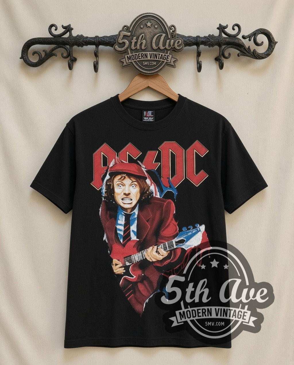 AC/DC – Angus Suit (Black) – Vintage Band T-Shirt