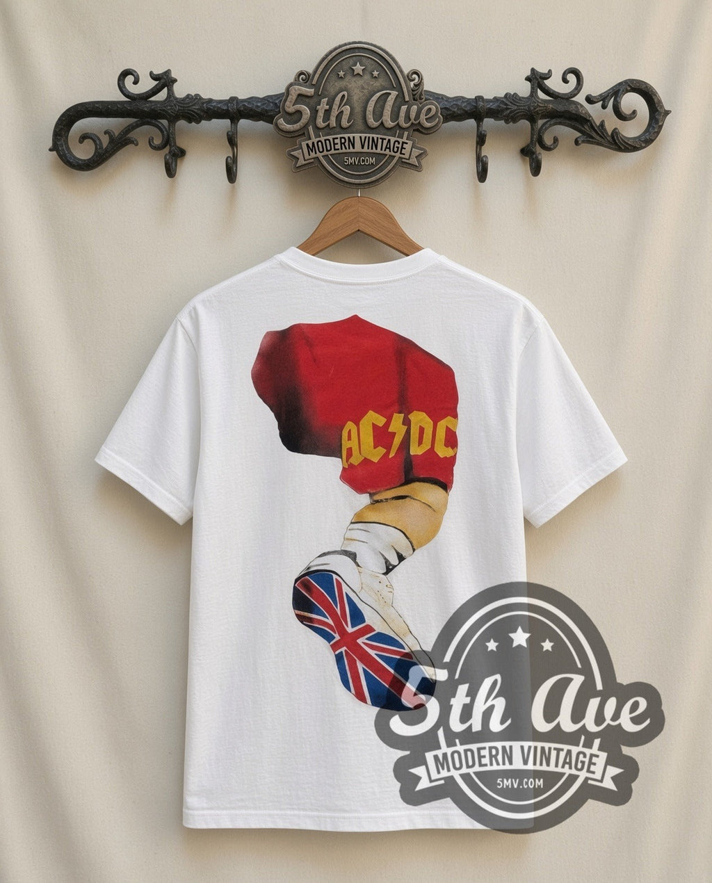 AC/DC – Angus Suit (White) – Vintage Band T-Shirt