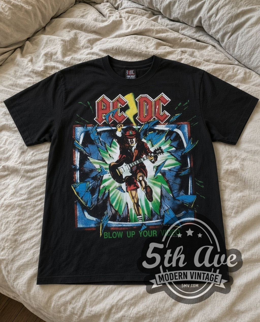 AC/DC – Blow Up Your Video (Black) – Vintage Band T-Shirt
