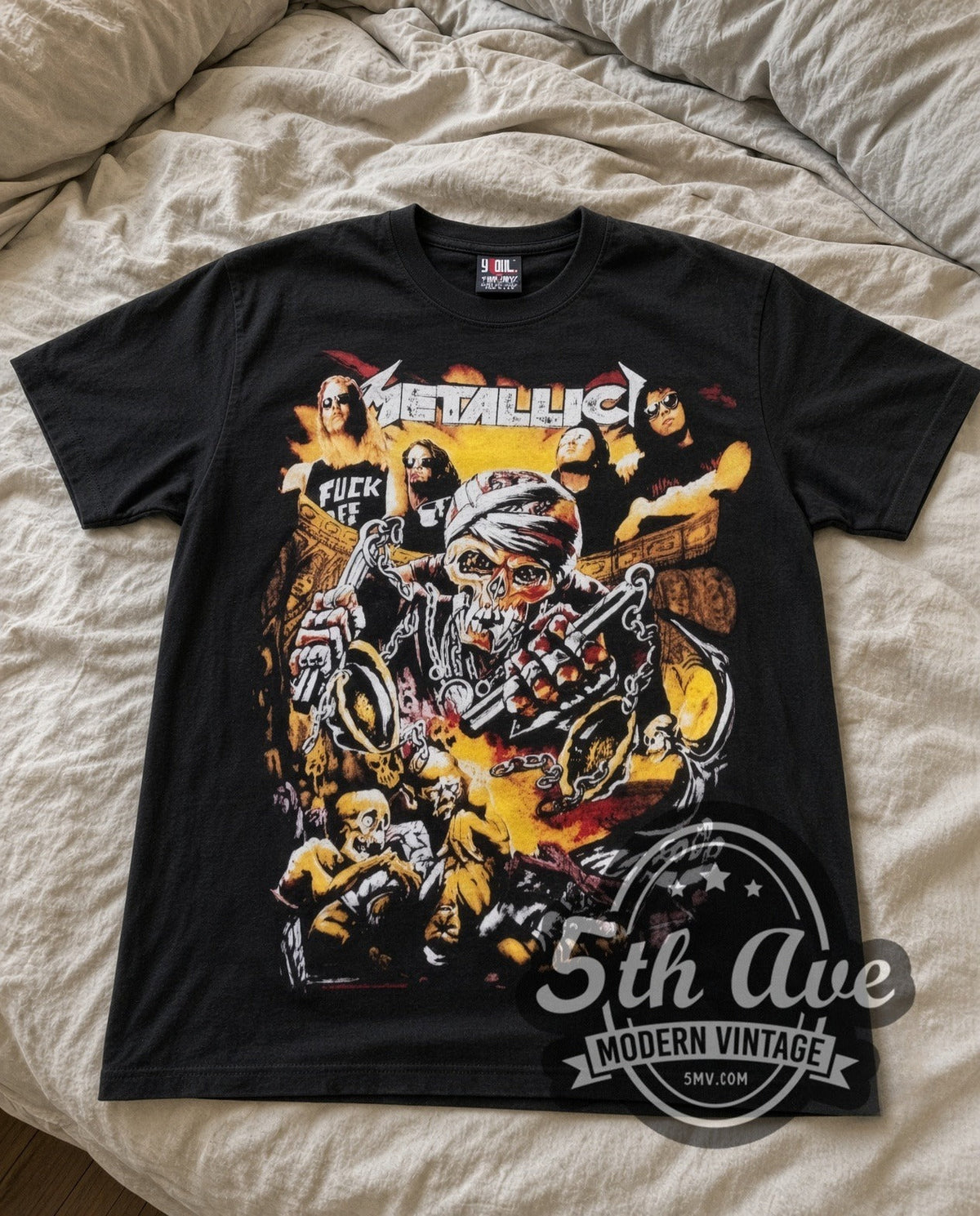Metallica – Skull Biker – Vintage Band T-Shirt