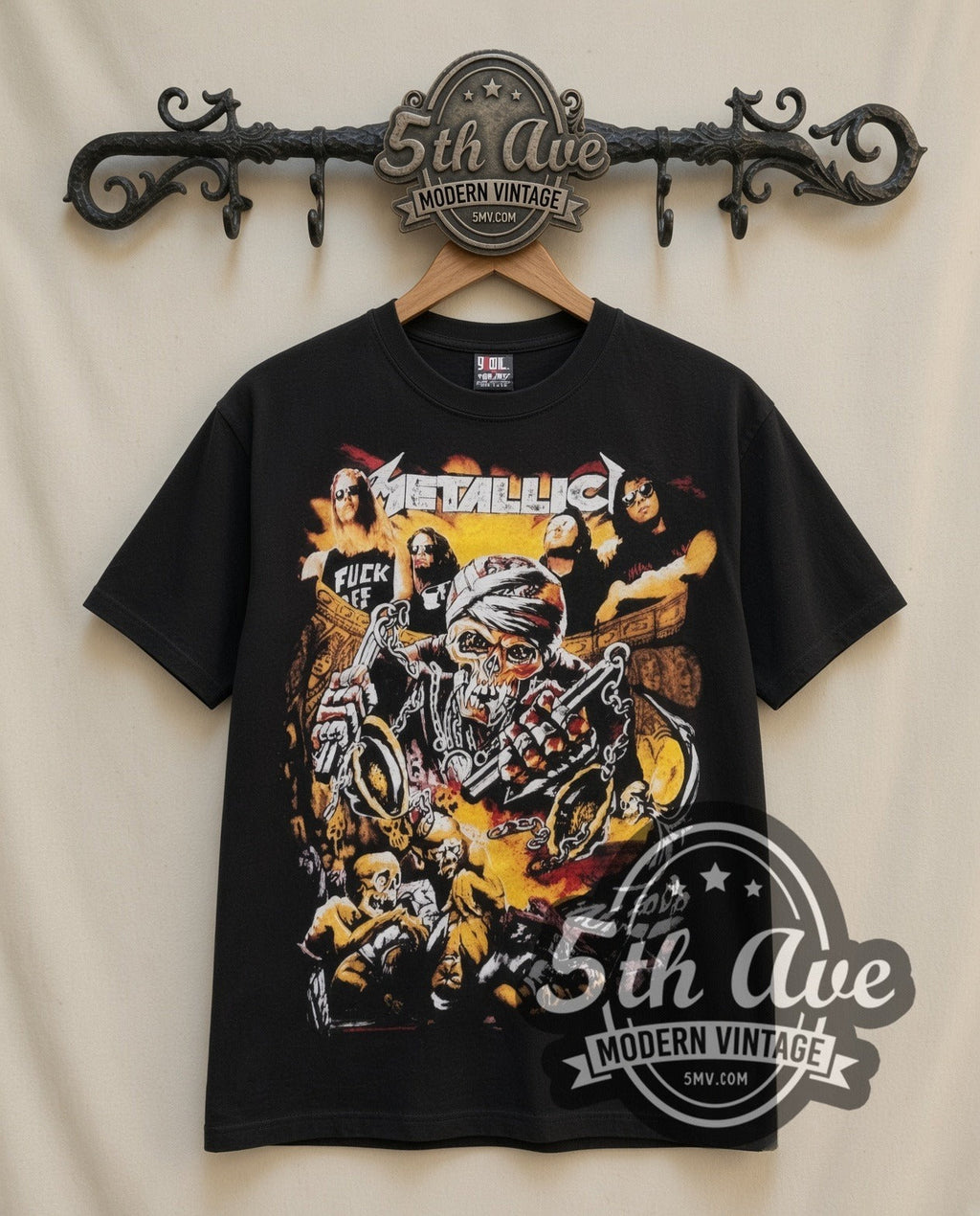 Metallica – Skull Biker – Vintage Band T-Shirt
