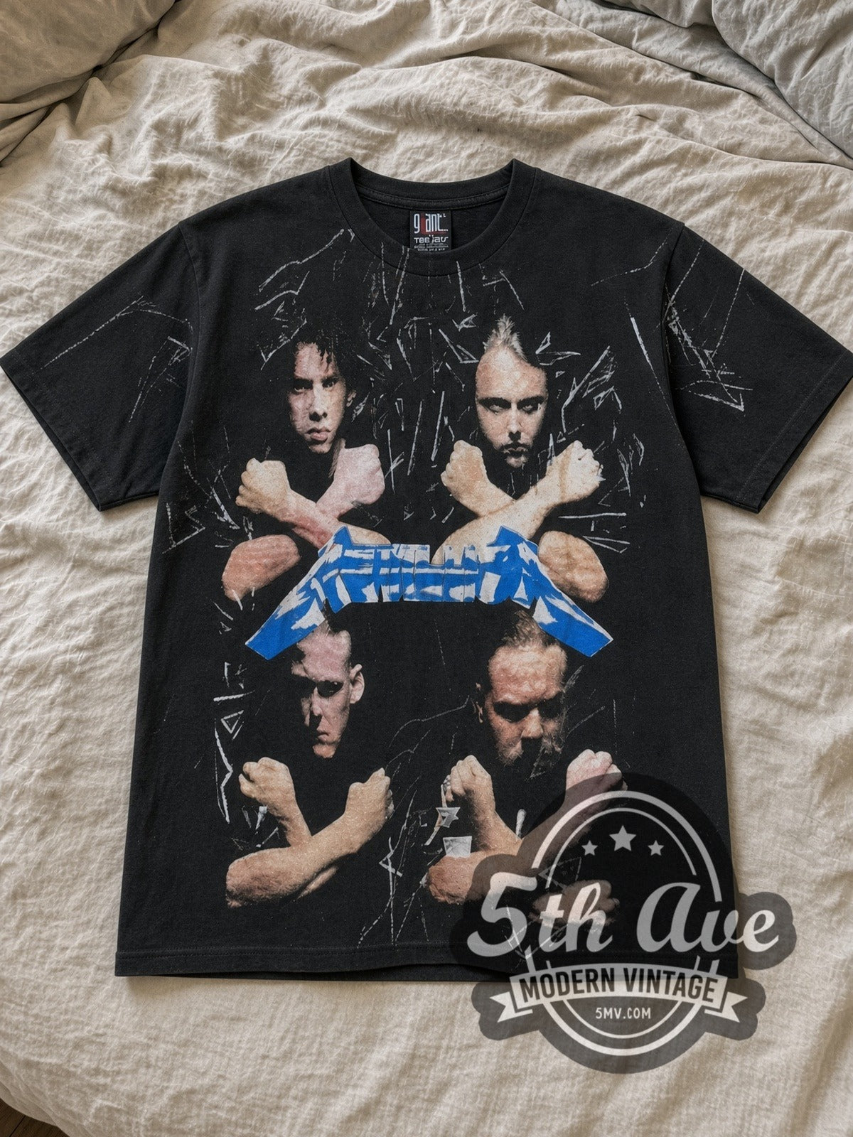 Metallica – Unleash the Metal – All Over Print – Vintage Band T-Shirt