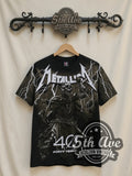 Metallica – 40 Years Lady Justice All Over Print (Black) – Vintage Band T-Shirt