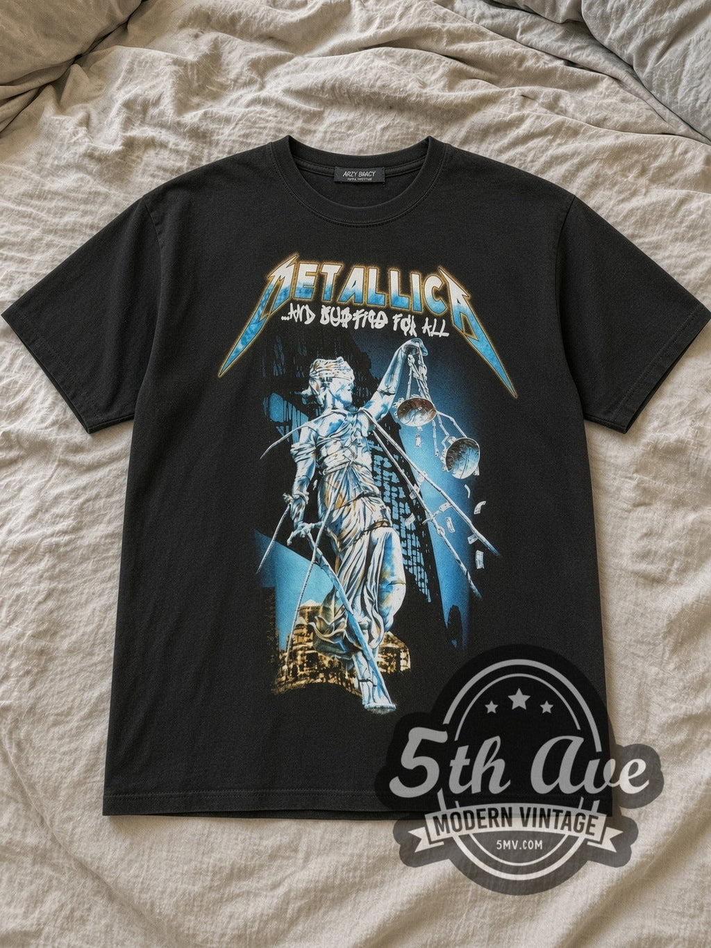 Metallica – And Justice for All Lady Justice Classic – Vintage Band T-Shirt