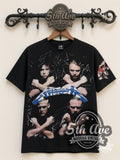 Metallica – Band Portraits Skulls All Over Print – Vintage Band T-Shirt