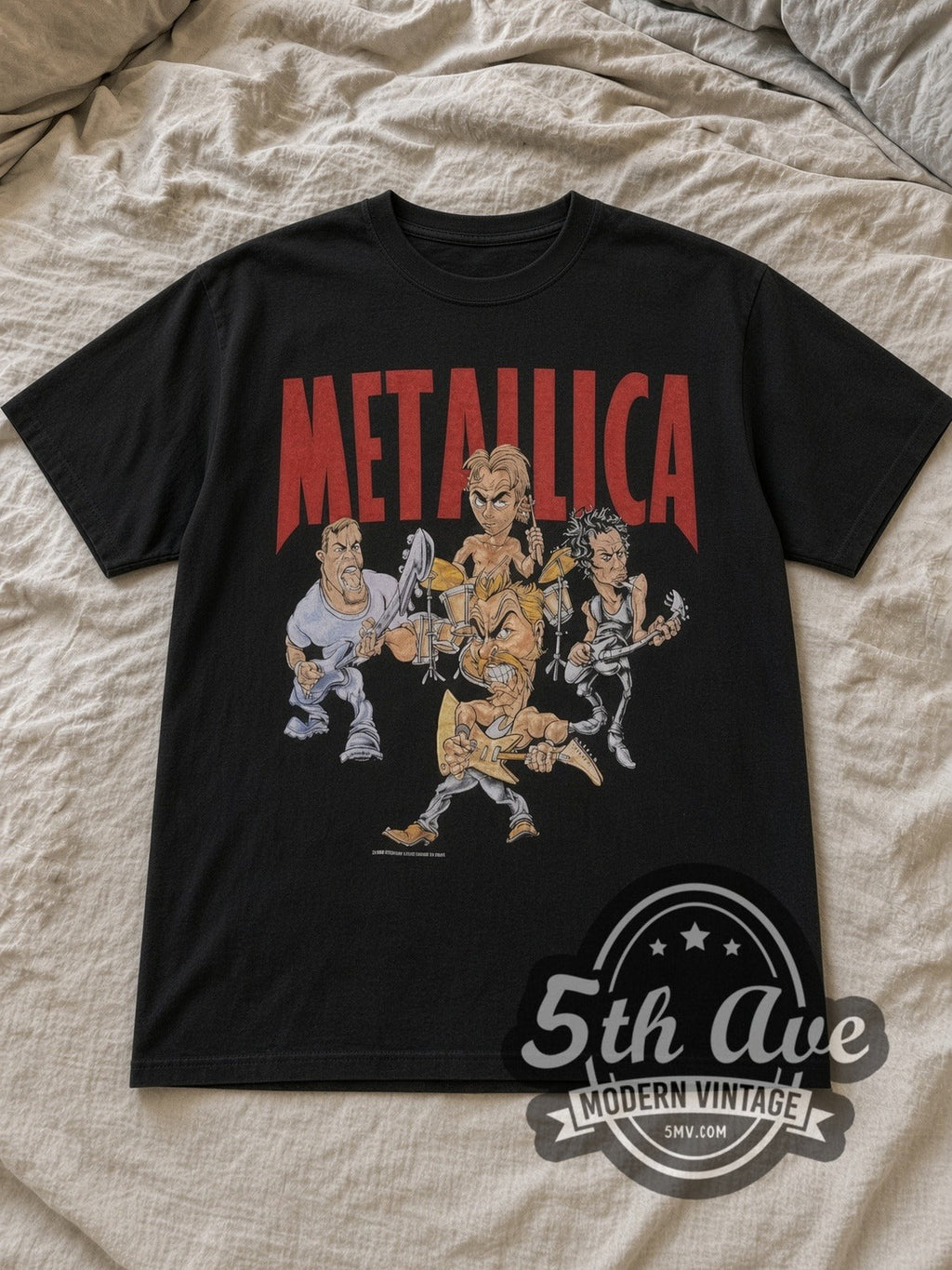 Metallica – Cartoon Graphic – Vintage Band T-Shirt