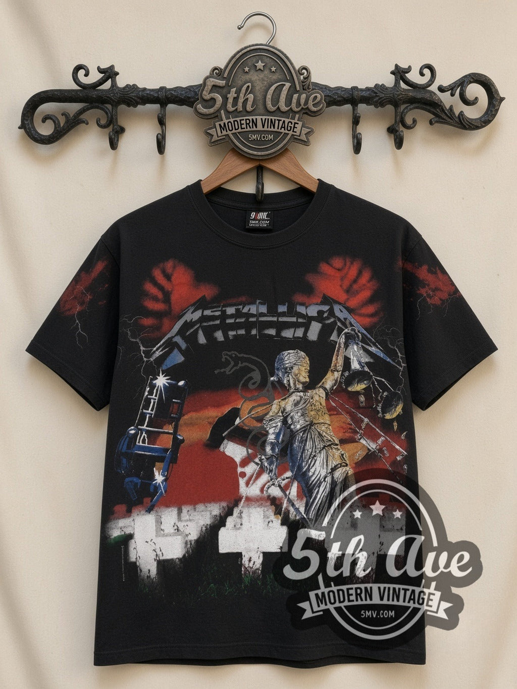 Metallica – Master of Puppets Graveyard All Over Print – Vintage Band T-Shirt