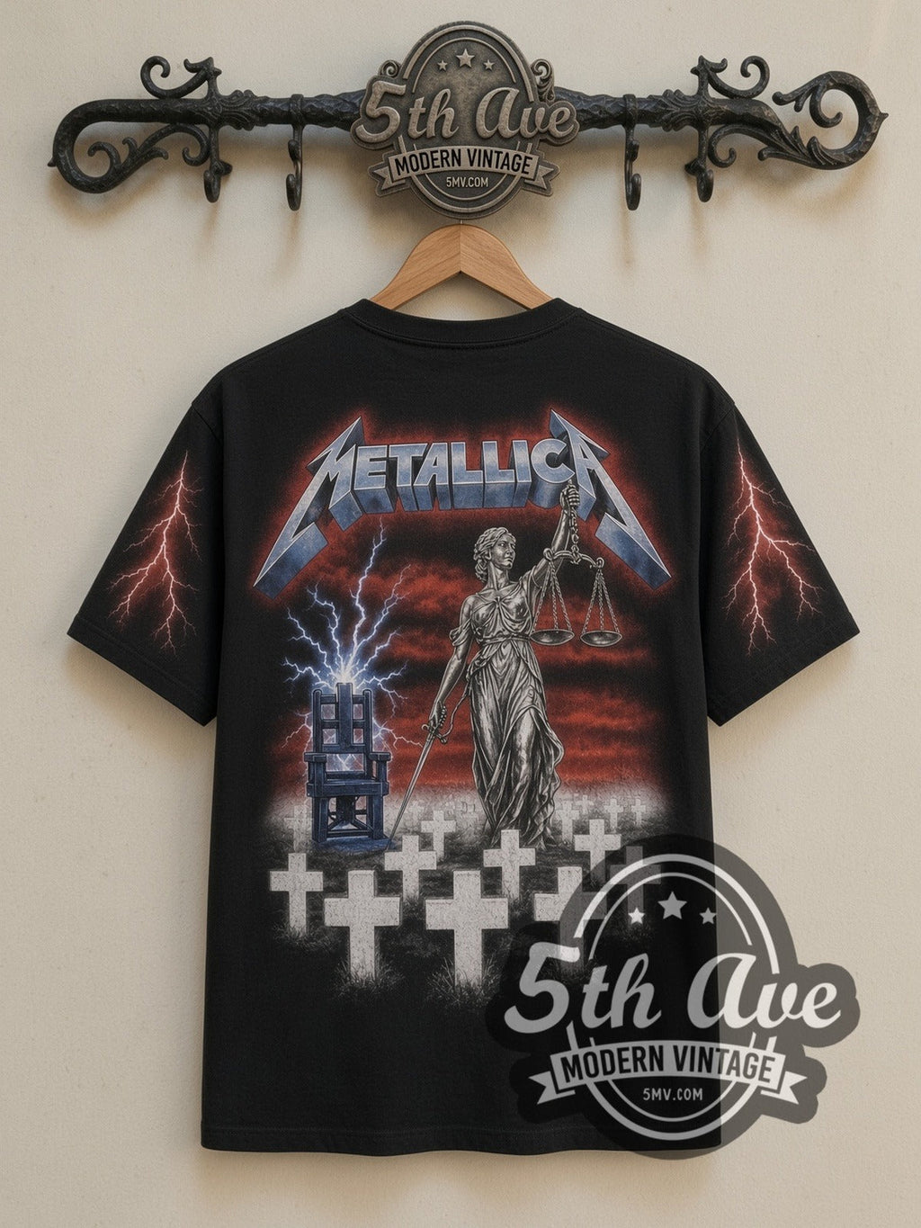 Metallica – Master of Puppets Graveyard All Over Print – Vintage Band T-Shirt