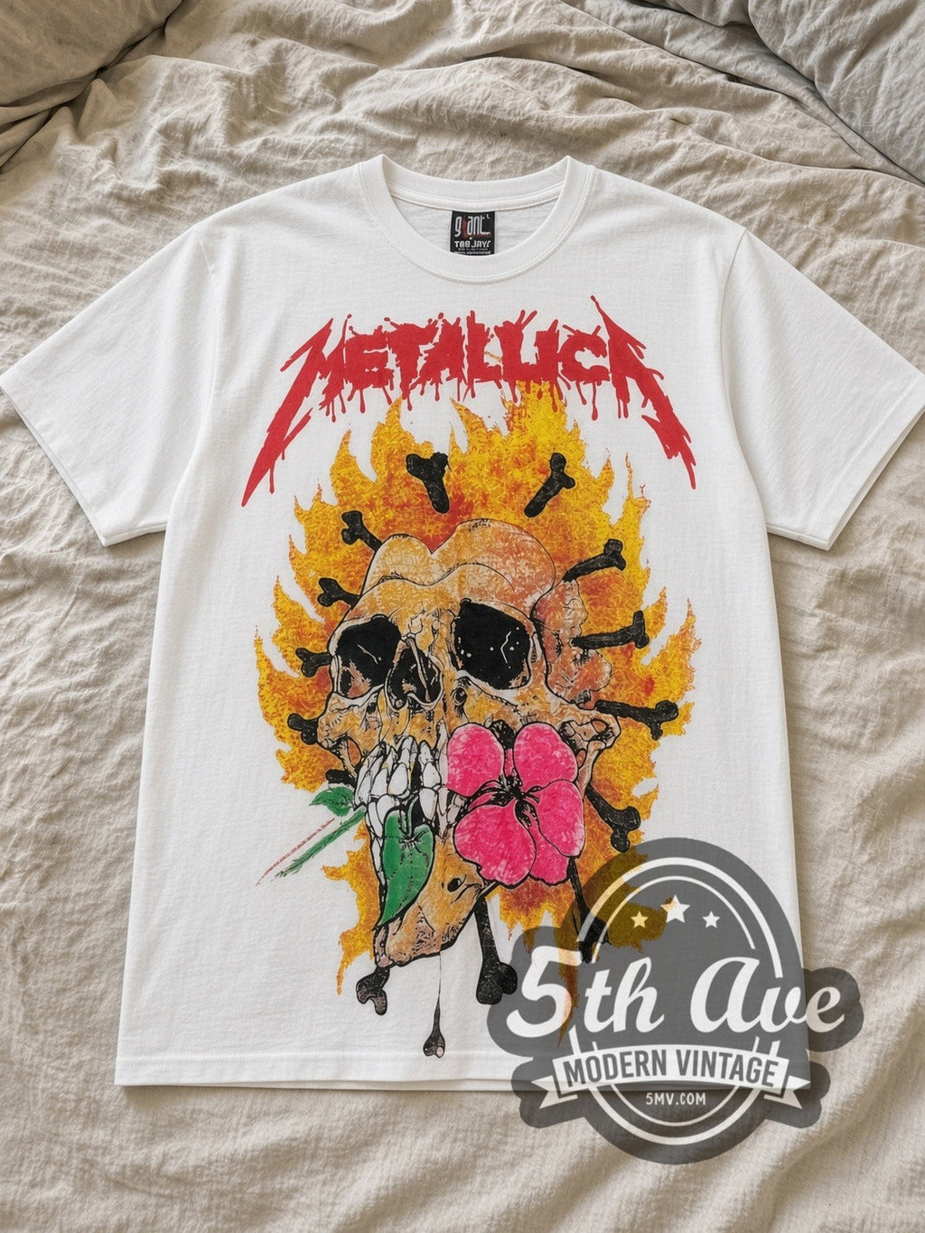Metallica – Pushead Artwork – All Over Print – Vintage Band T-Shirt