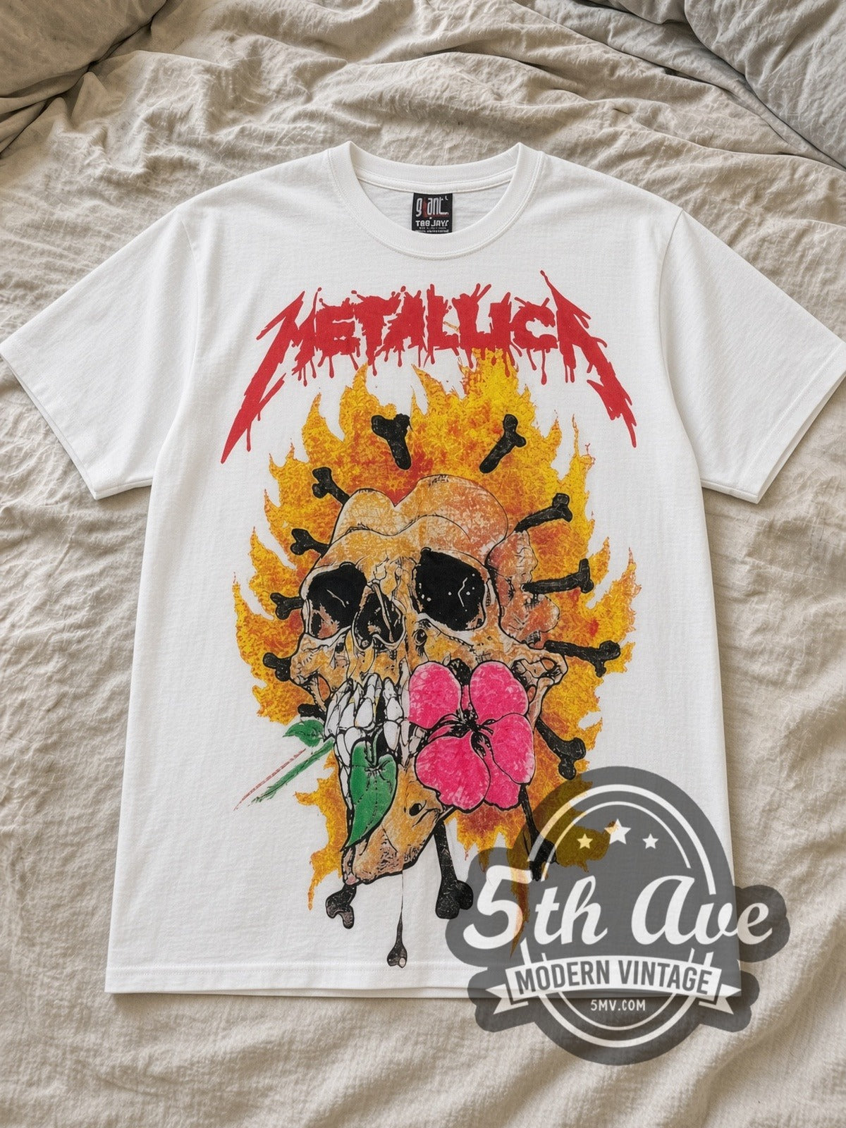 Metallica – Pushead Artwork – All Over Print – Vintage Band T-Shirt