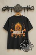 Metallica – Rebel Flaming Skull & Yin-Yang Skulls 1997 – Vintage Band T-Shirt
