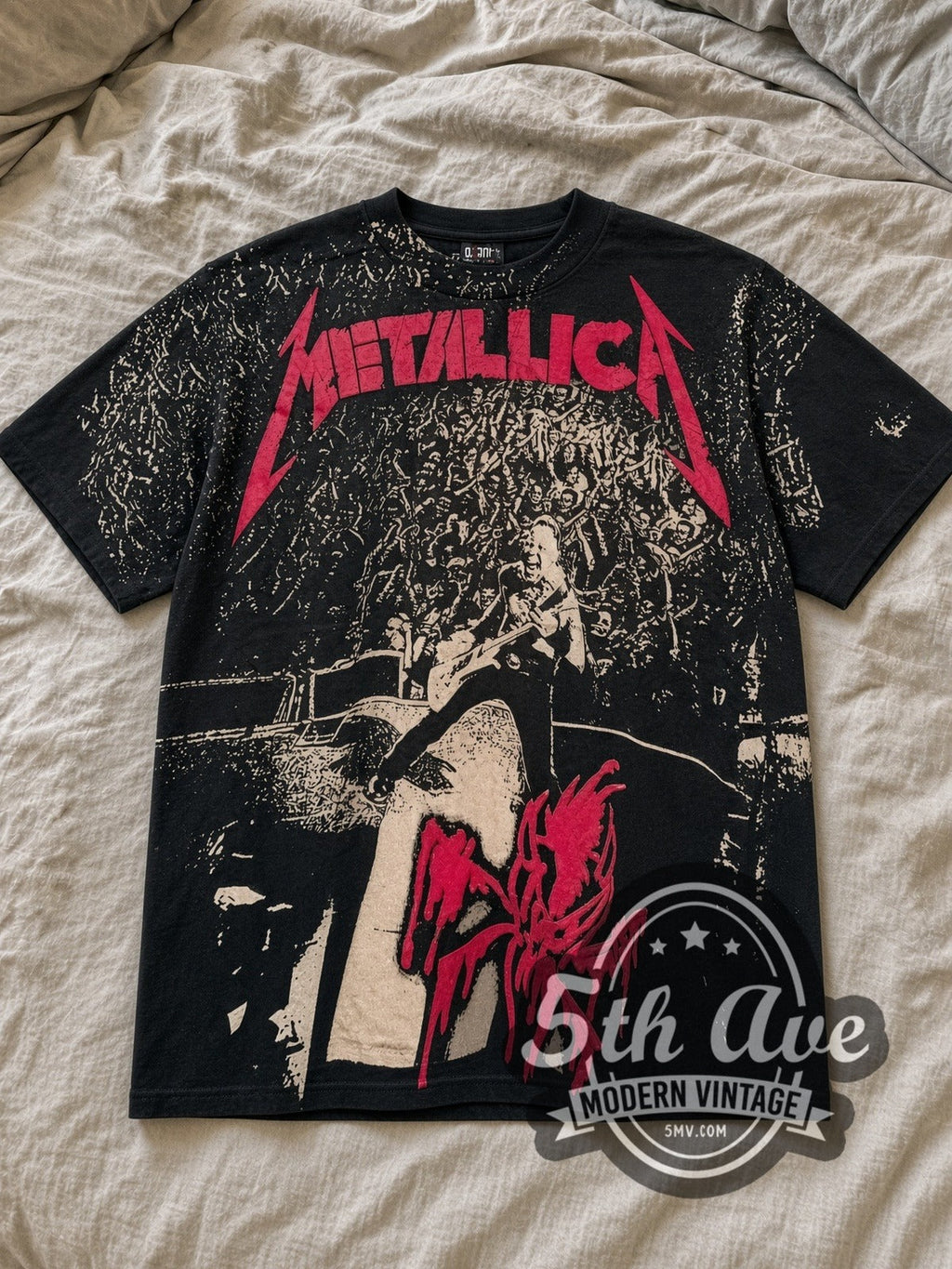 Metallica – Stage Right – All Over Print – Vintage Band T-Shirt