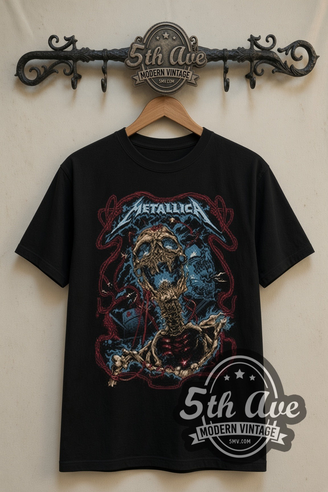 Metallica – Skeleton Rising – Vintage Band T-Shirt