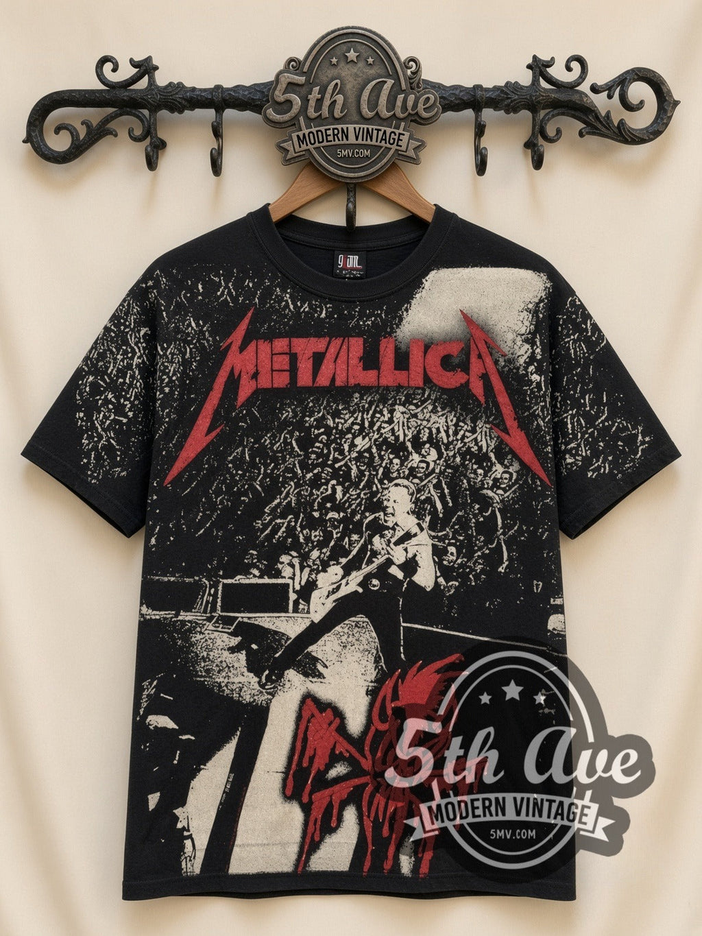 Metallica – Stage Right 01 All Over Print – Vintage Band T-Shirt