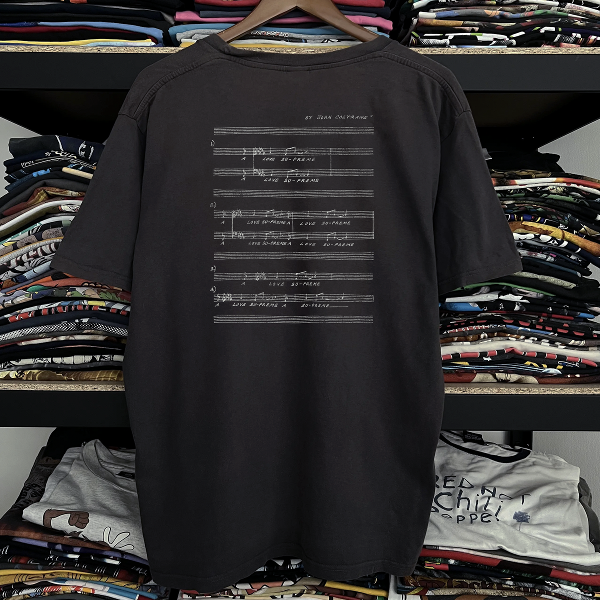 90s Spike Lee Love Supreme Washed Black Tee