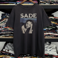 Rare Sade Portrait Washed Black Tee